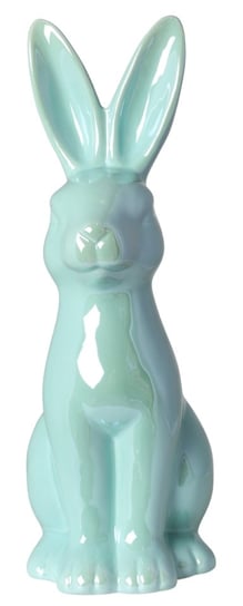 Ewax, Królik ceramiczny, zielony, 40x20x24 cm Ewax