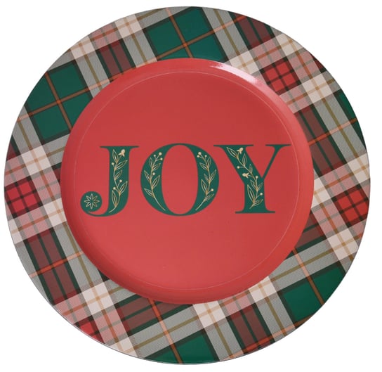 EWAX, Podtalerz świąteczny z napisem joy 33x33x1,5 cm Ewax