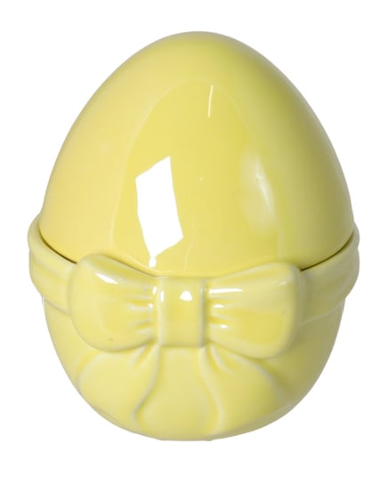 Ewax, Puzderko ceramiczne, żółte, 10x10,5x12 cm Ewax