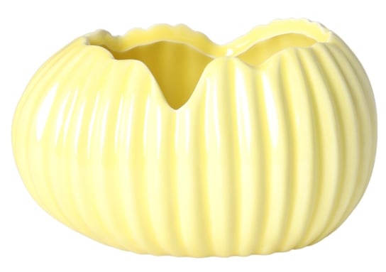 Ewax, Skorupka ceramiczna, żółta, 11x8x6 cm Ewax