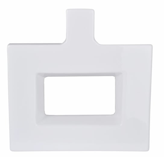 Ewax, Wazon ceramiczny 211392-25, biały, 25x6,5x25 cm Ewax