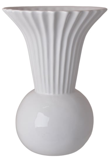 Ewax, Wazon ceramiczny 211446-25, biały, 18x18x25 cm Ewax