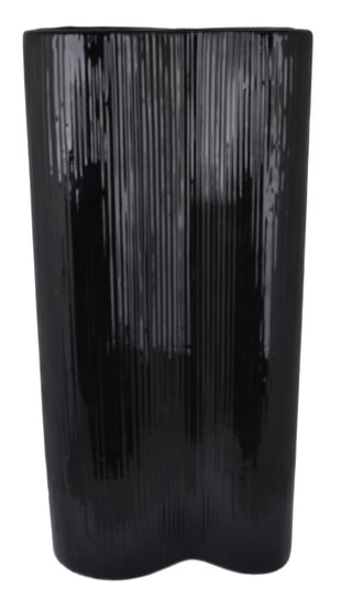 Ewax, Wazon ceramiczny duży 211390-32, czarny, 15x6x33 cm Ewax