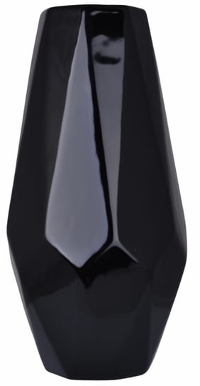 Ewax, Wazon ceramiczny Geometryczny 211407, czarny, 13x13x29 cm Ewax