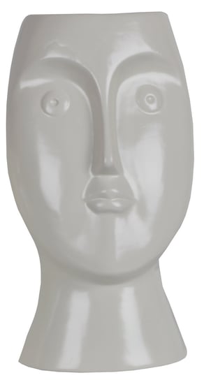 Ewax, Wazon porcelanowa twarz 922-19582R1, beżowy, 15,2x11,5x28,2 cm Ewax