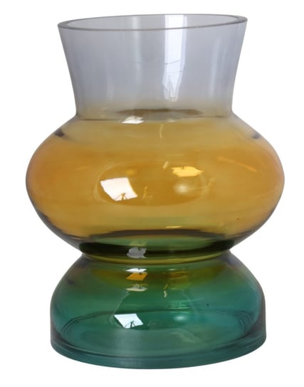 Ewax, Wazon szklany kolorowy 231308, 15x15x18,5 cm Ewax