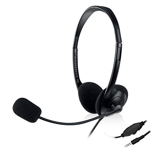 Ewent EW3567 - Otwarte słuchawki słuchawkowe do smartfonów lub tabletów (z mikrofonem) NILOX