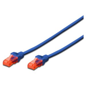 ewent IM1013 - Kabel sieciowy Cat 6 U/UTP, AWG 24/7, 2 złącza RJ45 niebieski Ewent