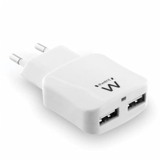 Ewent Inteligentna ładowarka USB z 2 portami, 2,4 A, biała Ewent