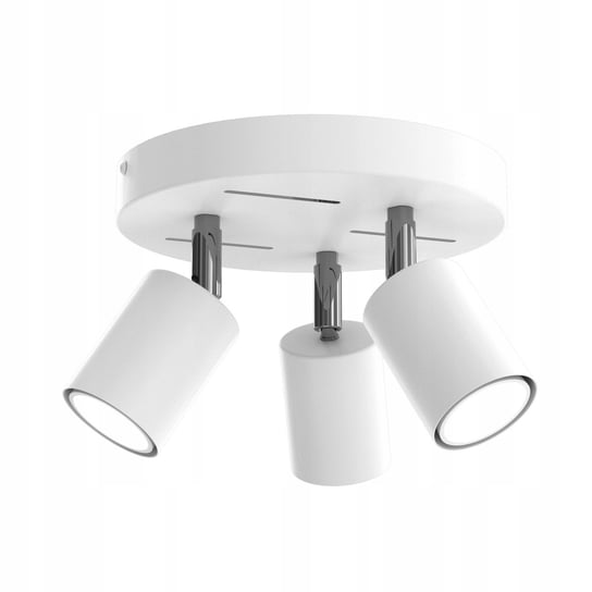 EWILIGHT Lampa sufitowa wisząca LASER 3xGU10 biały/srebrny EWILIGHT