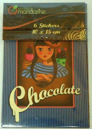 EXACLAIR Chocolate, opakowanie naklejek, 10 x 15, 6 szt. Exaclair Polska