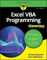 Excel VBA Programming For Dummies Walkenbach John