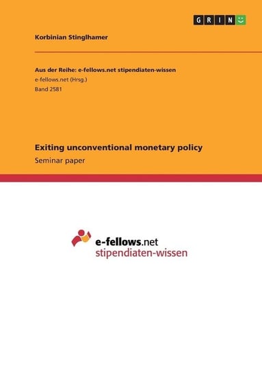Exiting unconventional monetary policy Stinglhamer Korbinian