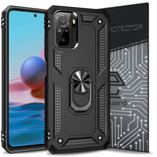 Exoguard Armor + Szkło - Redmi Note 10 / Note 10S - Pancerne Case Obudowa Futerał Ring EXOGUARD