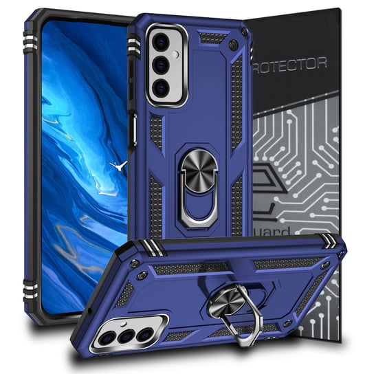 Exoguard Armor + Szkło - Samsung Galaxy M23 5G - Pancerne Case Obudowa Futerał Ring EXOGUARD