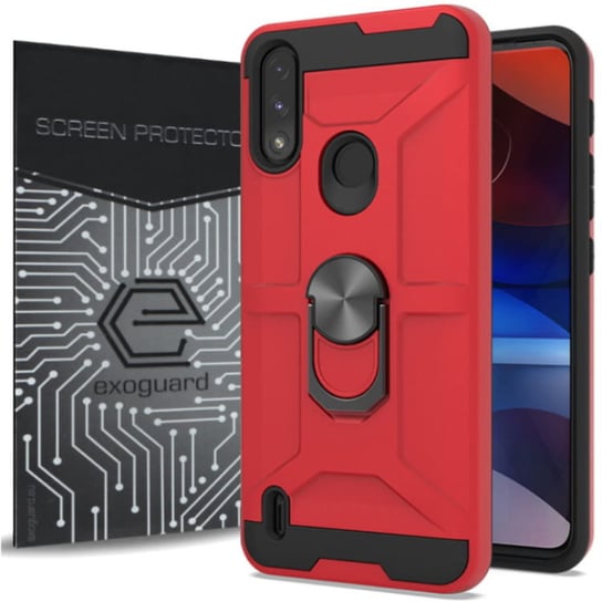 EXOGUARD XRING + SZKŁO - MOTO E7 POWER / E7I POWER – PANCERNE CASE OBUDOWA FUTERAŁ RING EXOGUARD