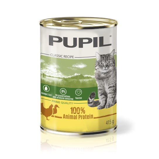 Expand Karma mokra dla kota PUPIL Prime Quality bogata w kurczaka z kaczką 415 g PUPIL Foods