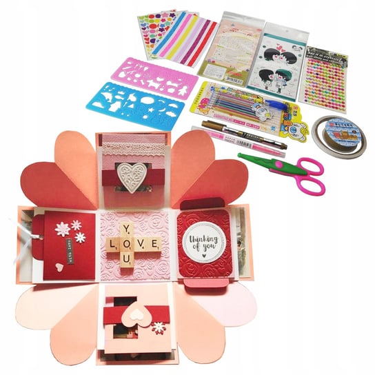 Exploding Box Prezent Niespodzianka Diy Walentynki Inna marka