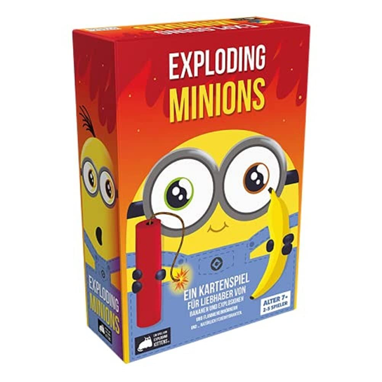 Exploding Kittens Exploding Minions | gra imprezowa | gra karciana | dla 2-5 graczy | od 7+ lat | 15+ minut | niemiecki Exploding Kittens
