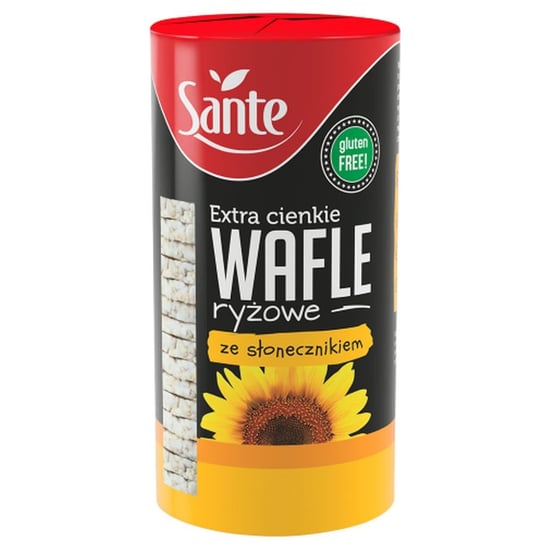 Extra Cienkie Wafle Ryżowe ze Słonecznikiem 110 g Sante Sante