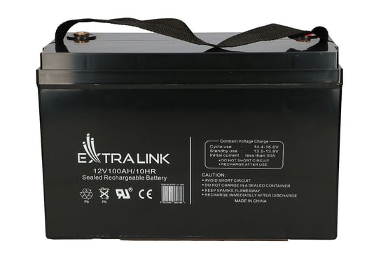 Extralink, AGM 12V 100Ah, Akumulator, bezobsługowy Extralink