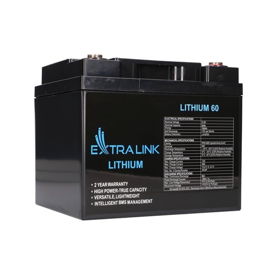 Extralink LiFePO4 60AH Akumulator 12.8V Extralink