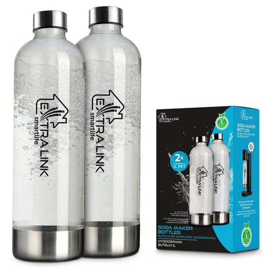 Extralink Smart Life Butelki do saturatora Hydrospark 2x Butelka 1L Extralink