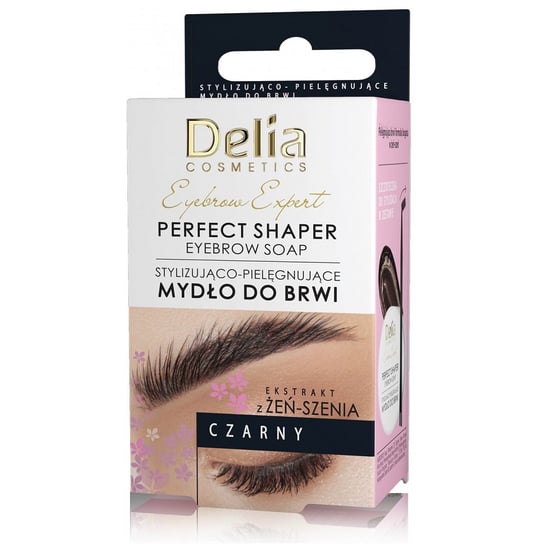 Eyebrow Expert Perfect Shaper stylizująco-pielęgnujące mydło do brwi Czarny 10ml Delia Cosmetics