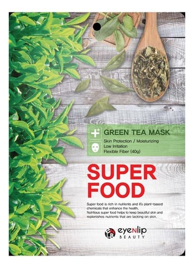 Eyenlip Super Food Maseczka w Płachcie Wzmacniająca Green Tea 23g Eyenlip