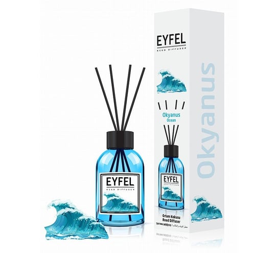 Eyfel Dyfuzor Zapachowy Z Patyczkami - Ocean 120Ml Eyfel