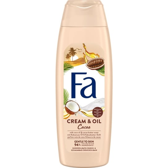 Fa, Cream & Oil Shower Cream kremowy żel pod prysznic Cacao Butter & Coco Oil 750ml Fa