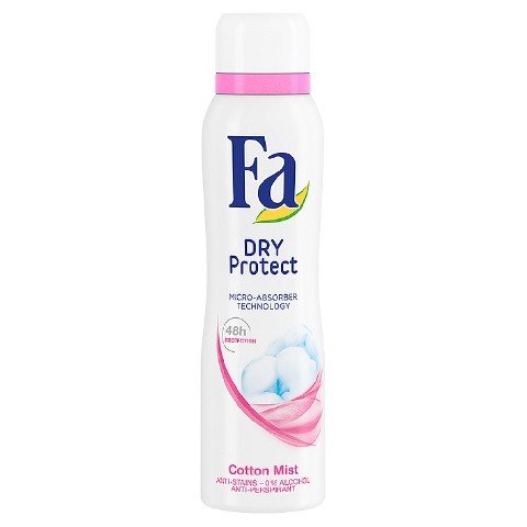 Fa, Dry Protect, dezodorant spray Cotton Mist, 200 ml Fa