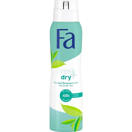 Fa, Fresh & Dry, dezodorant w sprayu Green Tea, 150 ml Fa