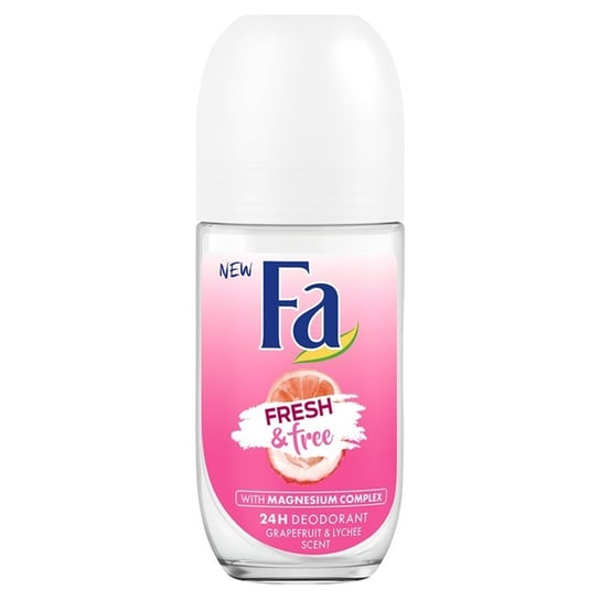 Fa, Fresh & Free, dezodorant roll-on Grapefruit & Lychee, 50 ml Fa