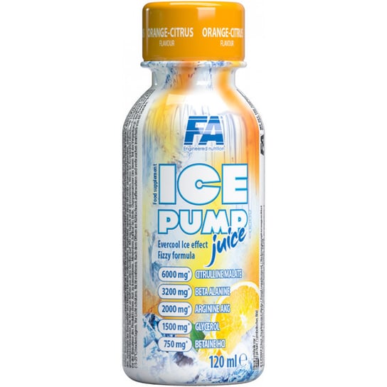FA Ice Pump Juice Shot 120ml Orange Citrus Fitness Authority