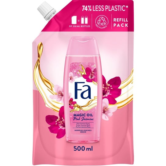 Fa Magic Oil Pink Jasmine Żel pod prysznic o zapachu różowego jaśminu zapas 500ml Fa