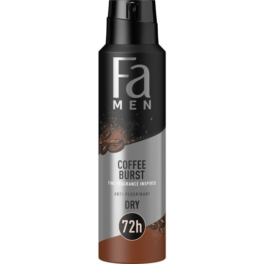 Fa, Men Coffee Burst, Antyperspirant w sprayu o aromatycznym zapachu kawy, 150 ml Fa
