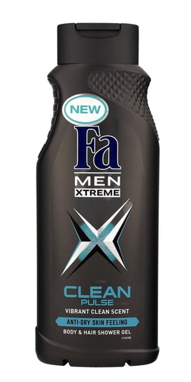 Fa, Men Xtreme Clean Pulse, żel pod prysznic, 400 ml Fa