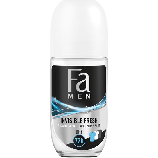 Fa, Men Xtreme, dezodorant roll-on Invisible Fresh, 50 ml Fa