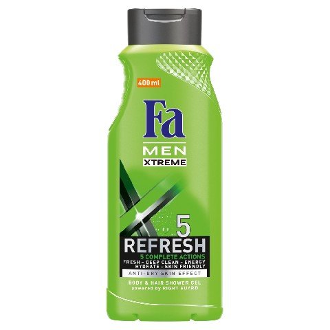 Fa, Men Xtreme Refresh 5, żel pod prysznic, 400 ml Fa