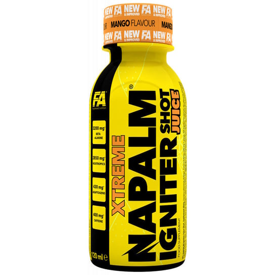 FA Xtreme Napalm Igniter Shot Juice 120ml Mango Fitness Authority
