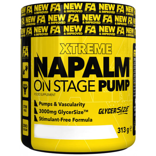 FA Xtreme Napalm On Stage Pump 313g Mango Lemon Fitness Authority