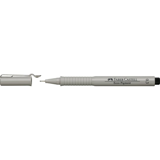 Faber-Castell, cienkopis 0.3 mm, Ecco Pigment Fibre-Tip Pen, czarny Faber-Castell