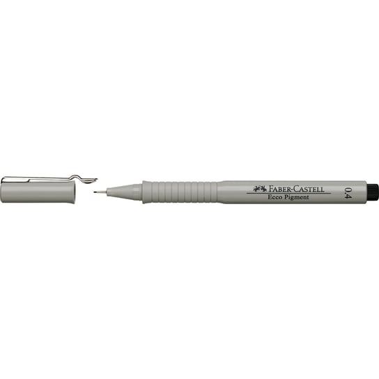 Faber-Castell, cienkopis 0.4 mm, Ecco Pigment Fibre-Tip Pen, czarny Faber-Castell
