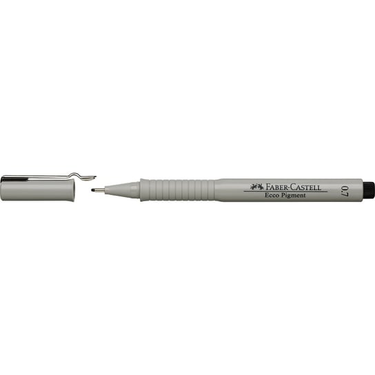 Faber-Castell, cienkopis 0.7 mm, Ecco Pigment Fibre-Tip Pen, czarny Faber-Castell
