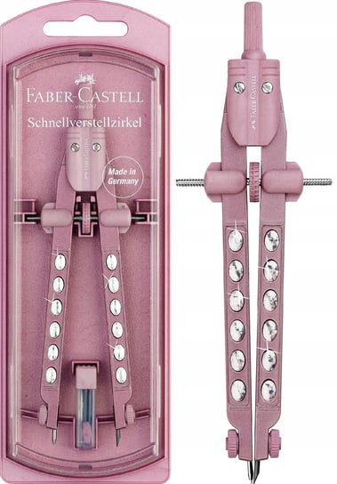 Faber-Castell Cyrkiel W Etui + Rysiki Sparkle Faber-Castell