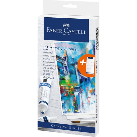 Faber-Castell, Farby akrylowe CREATIVE STUDIO 12 kol. 20 ml tubki Faber-Castell