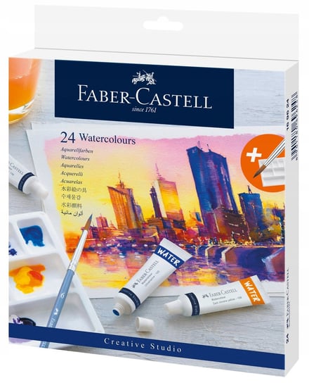 Faber-Castell Farby Akwarelowe W Tubkach 24 Kolory Faber-Castell