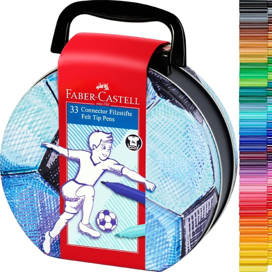Faber-Castell Flamastry Connector Football 33 Kol Faber-Castell