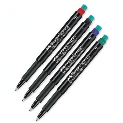 Faber-Castell, foliopis OHP F, niebieski Faber-Castell